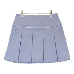 サイズ：L CALLAWAY キャロウェイ  ストレッチ プリーツスカート  ブルー系 [240101453678] ゴルフウェア レディース ストスト