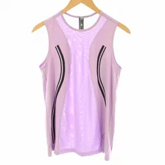 アディダス バイ ステラマッカートニー adidas by Stella McCartney タンクトップ カットソー メッシュ M 紫 パープル IL4172 ■MA /EE