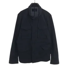 ジュンハシモト ナノライブラリー ジャケット L ネイビー junhashimoto nano LIBRARY 比翼仕立て メンズのサムネイル