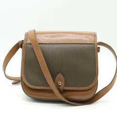 シャルル・ジョルダン ショルダーバッグ PVC/レザー 総柄 斜め掛け 肩掛け ブランド 鞄 レディース ブラウン CHARLES JOURDAN 【中古】