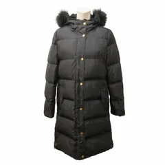 ローレンラルフローレン LAUREN RALPH LAUREN 近年 ダウンコート ジャケット フェイクファー 取り外し可能 ロゴ ボタン ロング 国内正規 黒 ブラック S ■KK4 0425のサムネイル