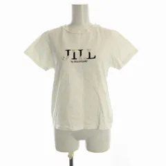 ジルバイジルスチュアート JILL by JILLSTUART Tシャツ カットソー ロゴ 刺繍 ビジュー装飾 半袖 F 白 ホワイト 125-426008 /RO