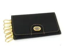 ■美品■ dunhill ダンヒル レザー  6連 キーケース 鍵入れ メンズ ブラック系 DK3357