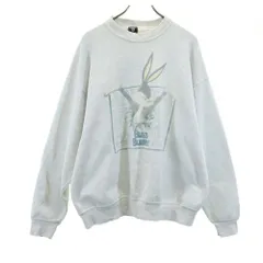 80's ワーナーブラザーズ　スウェット　白　トレーナー 80's ワーナーブラザーズ スウェット 白 トレーナー