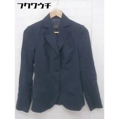 ◇ KULSON カルソン リネン混 3B 長袖 テーラードジャケット サイズ36 ネイビー レディース  【中古】 【1107130003617】のサムネイル