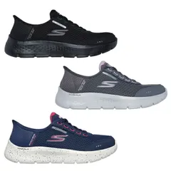 【当日出荷】スケッチャーズ skechers スニーカー レディース 124846 スリップインズ：ゴーウォーク フレックス - クリア クリーク ワイド GO WALK FLEX-CLEAR CREEK ブラック 24.0cm