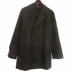 プラダ PRADA トレンチコート ひざ丈 長袖 ベルト付き ナイロン カーキ 44 S位 ☆AA★■SM3のサムネイル