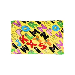 フリースブランケット（S） バーバパパ ALPHABET 70×100cm マイクロファイバー素材 アウトドアブランケット 毛布 ひざ掛け キャラクター柄 アメリカン雑貨 デッドストック