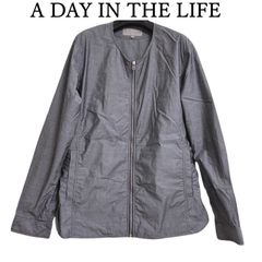 A DAY IN THE LIFE　ユナイテッドアローズ　メンズ　ブルゾン　ジップアップ　春　夏　グレー　XL　無地