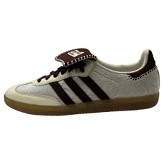 ♪2796 Wales Bonner×adidas ウェールズ・ボナー×アディダス サンバ ポニー トーナル ロー クリームホワイト/ミステリーブラウン スニーカー IE0586 27cm 箱有 未使用展示品