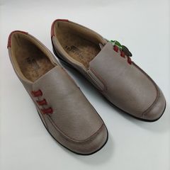 新品 トパーズモア TZ-1414 ローズコンビ 23.0cm 4E グレー系 レディース カジュアルシューズ 幅広 履きやすい 軽い スリッポン 婦人靴
