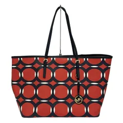 MICHAEL KORS(マイケルコース) トートバッグ - レッド×ネイビー×マルチ レザー