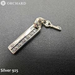 シルバー925 ハートキー ナンバーID ペンダント メンズ レディース 高級ジュエリー ユニークデザイン
