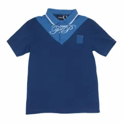 RAF SIMONS ラフシモンズ × FRED PERRY フレッドペリー SM5132 Polo Shirt コントラスト インサート 胸パッチ 刺繍 ポロ 半袖 シャツ ブルー系 36【中古】のサムネイル