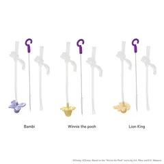 シッピーカップ専用スペアストロークリーナーセット ディズニー バンビ くまのプーさん ライオンキング 公式認定 BBOX 正規品 替えストロー 2本入り ストロー 替え ベビー用品 ビーボックス専用ストロー b.box ビーボックス【定形外郵便配送】