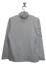 【美品】TaylorMade(テーラーメイド) モックネックシャツ 白 レディース M ゴルフウェア 2507-0044 中古