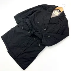 イタリア製 ☆ Aquascutum リッチ感◎ 大人の雰囲気◎ 裏キルティング ナイロンコート ブラック XS カジュアル アクアスキュータム■S1273のサムネイル
