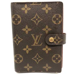 ★LOUIS VUIITON ルイヴィトン モノグラム アジェンダPM R20005 手帳カバー 手帳ケース 6穴式 ブラウン レディース 中古★006239