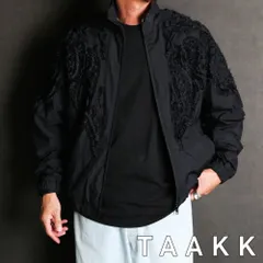 【TAAKK/ターク】 "TAPE EMBROIDERY" EMBROIDERY WIND BREAKER - BLACK / ウィンドブレーカー / TA24AW-BL019【送料無料】のサムネイル