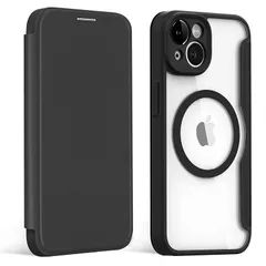 NODALA iPhone 14 iPhone 13ケース 手帳型 MagSafe対応 アイフォン14/13ケース 財布型 携帯カバー いphone14/13 スマホケース ワイヤレス充電対応 マグネット式 マグセーフ カード収納 薄型 おしゃれ シンプル 0