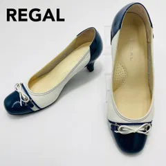 REGAL パンプス バイカラー スクエアトゥ 23.5cm リーガル レディース 日本製 hws02099