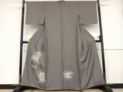 平和屋着物●訪問着　友禅　草花丸文　暈し染め　正絹　逸品　AAAT3083np