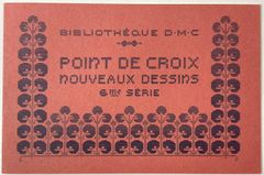 手芸本 刺繍 クロスステッチ ポワンドクロワ ヌーヴォーデッサン シリーズ 6 BIBLIOTHEQUE DMC POINT DE CROIX NOUVEAUX DESSINS 6 Cross Stitch