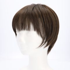 新品 人毛 3Dメッシュ 根本ダーク ウィッグ グラボブ ショートSーM