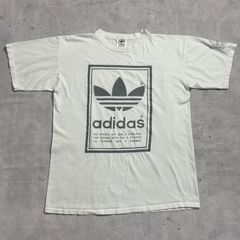 90s adidas USA製 ボックスロゴt グラフィックt ビンテージt 古着