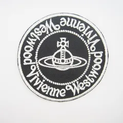 L⑦ VivienneWestwood ヴィヴィアン アイロンワッペン ワッペン モノクロ 王冠