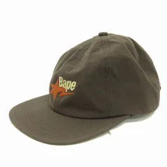 アベイシングエイプ A BATHING APE ベイプスタ キャップ ロゴ 6パネル ナイロン 001CPH701009I 茶 ブラウン 帽子 ■SM3のサムネイル