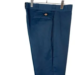 90sUSA製Dickiesディッキーズ874ワークパンツツイル生地リアルワークウェアロゴタグワンポイント紺ネイビーストリートアメカジスケーターファッションスケートボードカルチャーvintageヴィンテージ50905