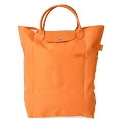 新品 ロンシャン LONGCHAMP ハンドバッグ ル プリアージュ グリーン ショッピングバッグ Mサイズ オレンジ