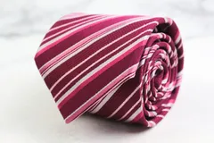 パーフェクトスーツ ブランド ネクタイ シルク ストライプ柄 PO メンズ レッド P.S.FA 【中古】