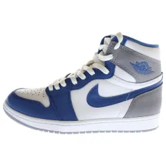 NIKE (ナイキ) AIR JORDAN 1 RETRO HIGH OG TRUE BLUE エアジョーダン1 レトロ ハイ トゥルーブルー ハイカットスニーカー ブルー/グレー US8/26cm DZ5485-410