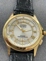 D【中古】CITIZEN シチズン　エコドライブ　　eco-drive exceed radio controlled H430-T005705 Ta 491662 GN-4-s ソーラー　メンズ