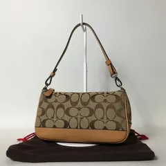 2508-188｜美品｜コーチ シグネチャー ハンドバッグ ブラウン