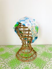 Vintage fabric turban 　　single type　　E