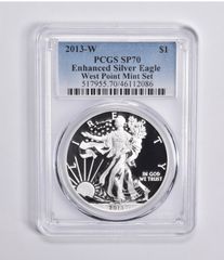 SP70 2013-W エンハンスドシルバーイーグル ウェストポイントミントセット PCGS ブルーラベル