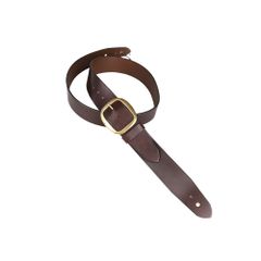 BEAR STRAPS ベアストラップ 英国手工製ギターストラップ Basic Electric Brown Brass Noel Gallagher初期モデル 完全手作り  耐摩耗性と耐久性が高い