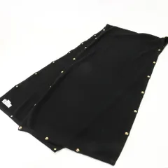 極美品 ジバンシー タグ付 マフラー ブラック 黒 ゴールド おしゃれ ストール レディース EEM 0726-E20【中古】のサムネイル