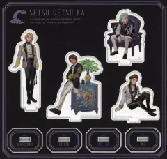 【中古】アクリルスタンド・アクリルパネル 四ノ宮那月＆愛島セシル＆寿嶺二＆美風藍(MOON) アクリルスタンド 雪月花 Eternal Moment Ver. 【K.M☆U.P】 「うたの☆プリンスさまっ♪×KEITA MARUYAMA 30TH ANNIVE