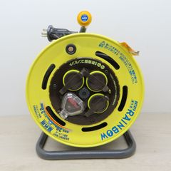 HATAYA　屋外用防雨型　レインボーリール　漏電遮断器付[温度センサー付・接地付] (C4-65)　T