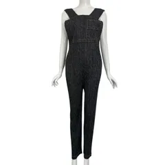 極美品 ISSEY MIYAKE イッセイミヤケ PLEATS PLEASE プリーツプリーズ オールインワン デニムデザイン ブルー サイズ3のサムネイル