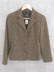 ◇ EVEX by KRIZIA エヴェックス バイ クリツィア シングル 3B テーラード ジャケット 40 ブラウン * 1002800155842 【中古】 【1002800155842】のサムネイル