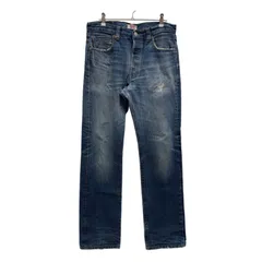 リーバイス 501 W33 L34 デニム Denim ストレートレングス レギュラーストレート Levi's 古着 ブルー 青 00s H203
