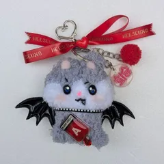 ENHYPENヒスンがモチーフのモールドールキーホルダー　モールドールチャーム　ENHYPEN　ヒスン　ハムスター　モールドール　モールドールキーホルダー　キーホルダー　キーリング　キーチェーン　チャーム　韓国　ふわふわ　推し活　推し活グッズ　モール人形　ぬい