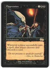 Wizards OF THE COAST ウルザズ・サーガ USG 【英】抑圧/Oppression 黒R