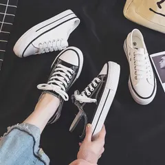 スニーカー 厚底 レディース かかとが踏める 軽量 2WAY スリッポンスニーカー 柔らかい 紐靴 キャンバスシューズ スニーカー サボ 履きやすい 美脚 白 黒#minas146757