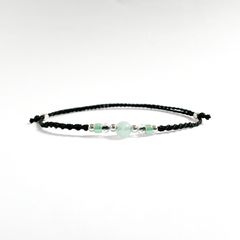 【5月誕生石】静電気防止ブレスレット｜虹色ジュエル｜翡翠